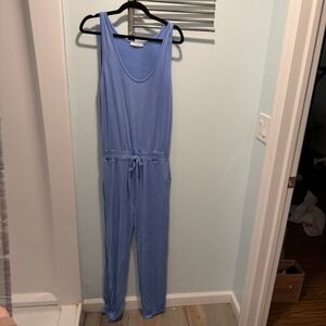 Dear Apple Sleeveless Jumpsuit Blue Small Casual Loungewear Relaxed Fit